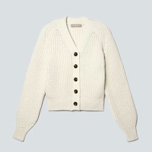 Everlane Texture Cotton Cardigan Sz XS